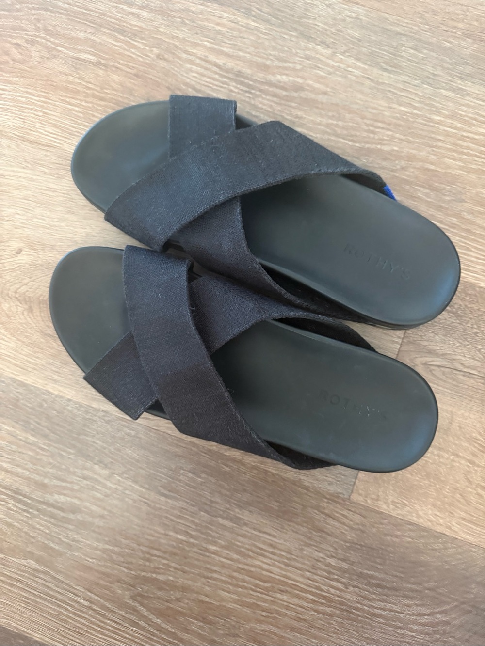 Rothy’s Weekend Knit Slide Black 10.5